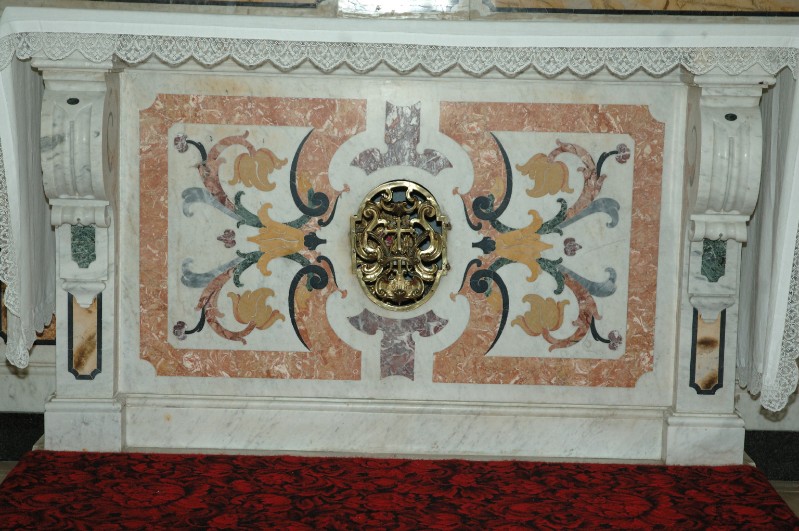 Ambito dell'Italia meridionale sec. XIX, Paliotto altare di Sant'Erasmo