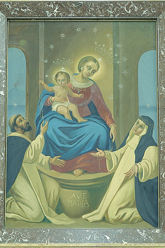 Sicurezza A. (1963), Dipinto con la Madonna di Pompei