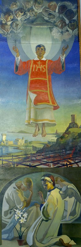 Sicurezza A. (1965), Dipinto con San Lorenzo in gloria