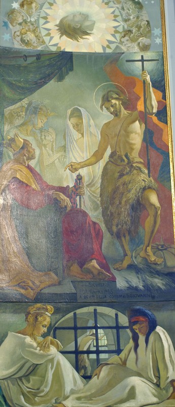 Sicurezza A. (1962), Dipinto con San Giovanni Battista che ammonisce Erode