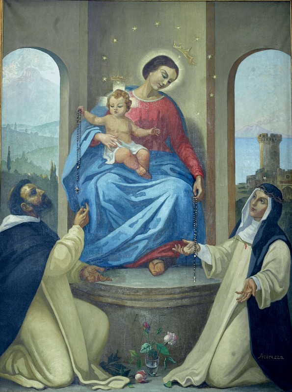 Sicurezza A. (1967), Dipinto con la Madonna di Pompei