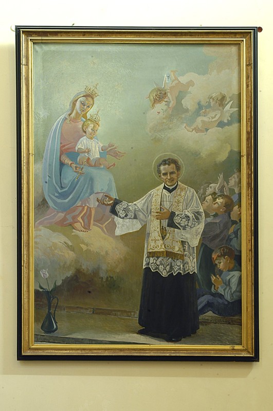Sicurezza A. (1959), Dipinto con la Madonna e San Giovanni Bosco