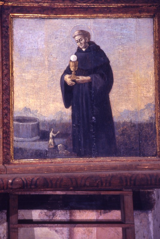 Ambito laziale sec. XVI, Pannello dipinto con S. Francesco Caracciolo