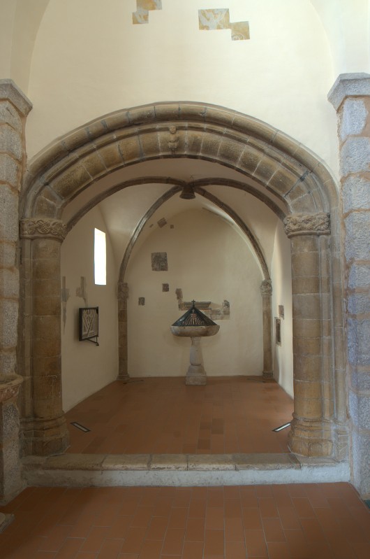 Ambito campano sec. XV, Elementi scultorei della cappella di S. Sebastiano