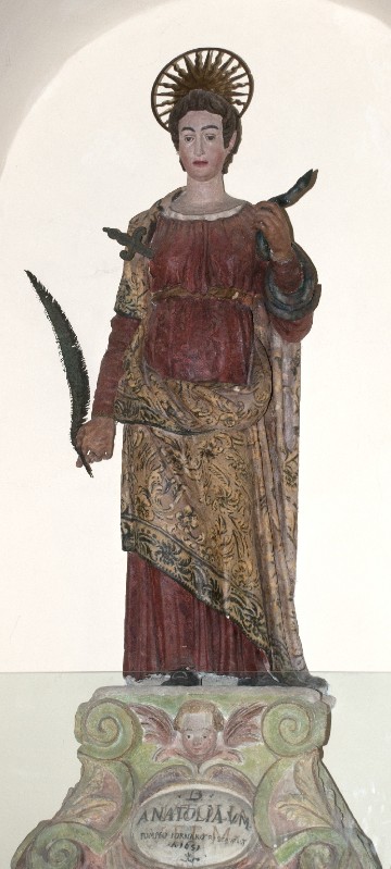 Scultore laziale sec. XVI, Statua di Sant'Anatolia