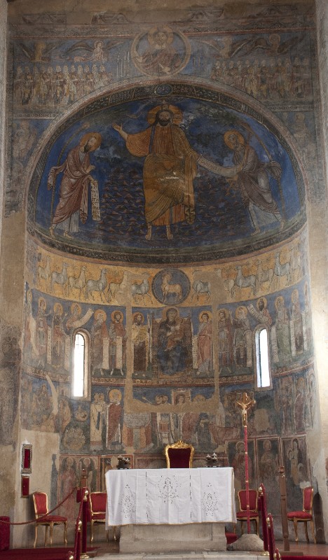 Ambito laziale sec. XIII, Dipinto murale di Traditio Legis
