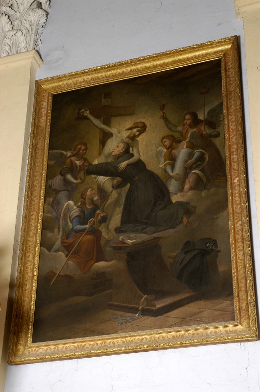Ambito laziale sec. XIX, Gesù Crocifisso e San Paolo della croce