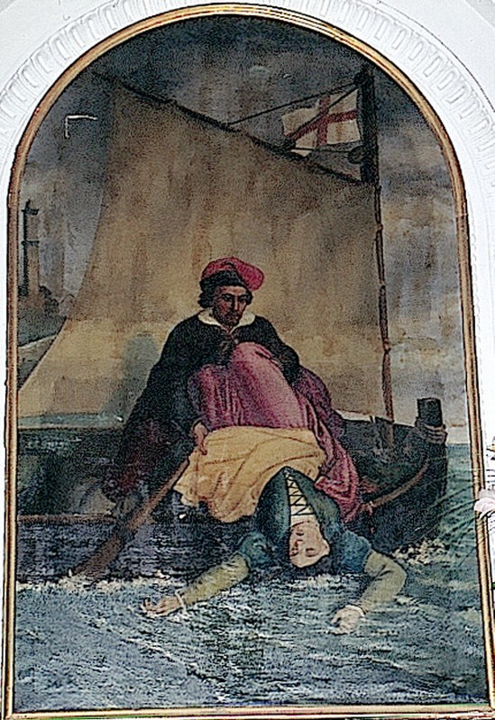 Baschenis M. (1875), Pacciugo getta in mare Pacciuga