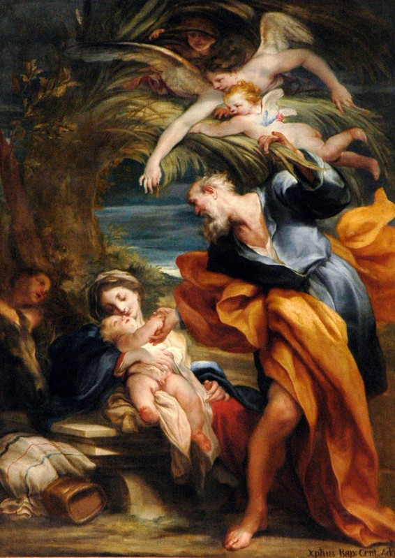 De Ferrari G. (1674-1675), Riposo nella fuga in Egitto