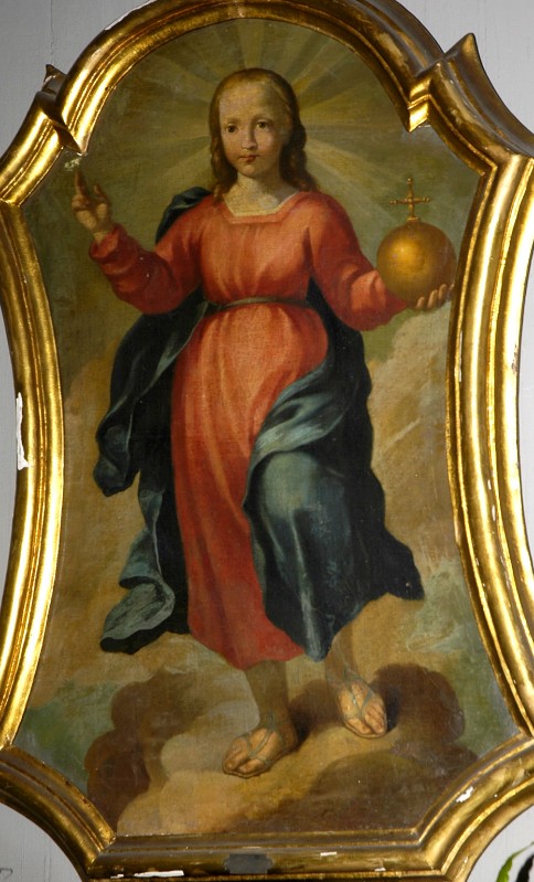 Scuola romana sec. XVIII, Gesù Bambino Pantocratore