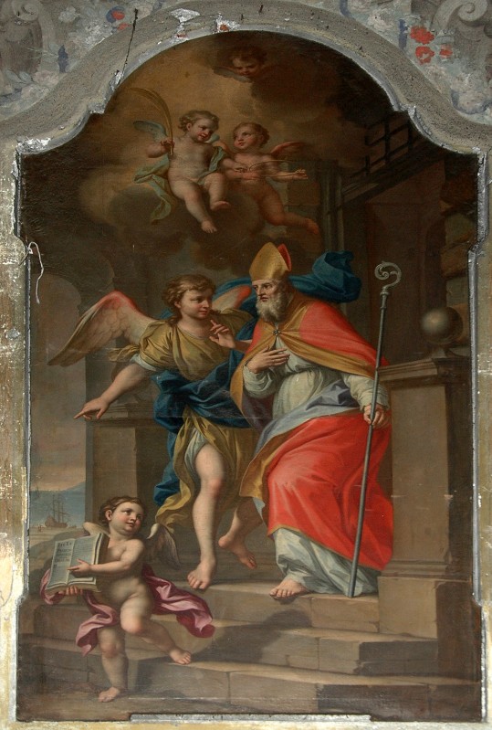 Scuola ligure sec. XVIII, Sant'Erasmo con l'angelo