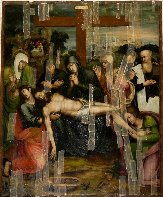 Semino A. (1547), Compianto su Cristo morto