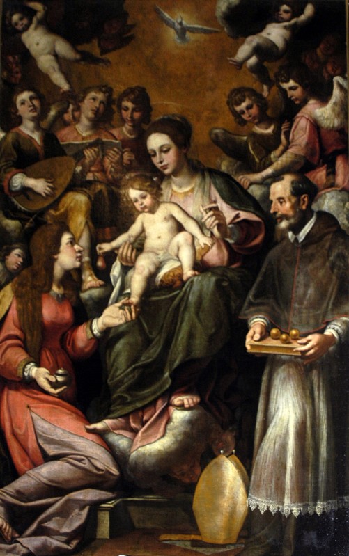 Castello B. (1623), Madonna con Gesù Bambino e santi