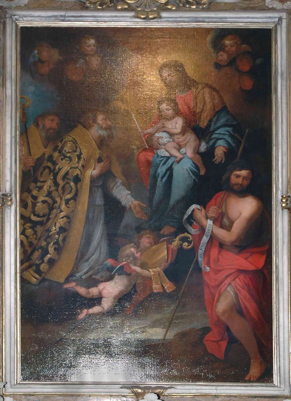 De Ferrari G.A. sec. XVII, Madonna con Sant'Erasmo e San Giovanni Battista