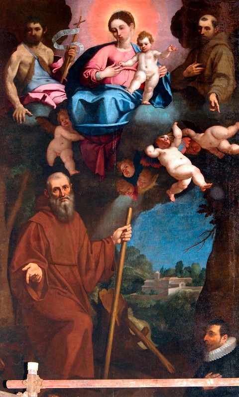 Castello B. sec. XVII, Madonna col Bambino e San Francesco da Paola