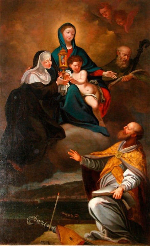 Giolfi A. (1761), Madonna col Bambino Sant'Erasmo Santa Chiara e Sant'Agostino
