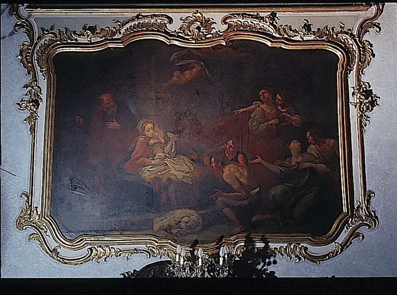 Scuola di De Ferrari G. secc. XVII-XVIII, Adorazione dei pastori
