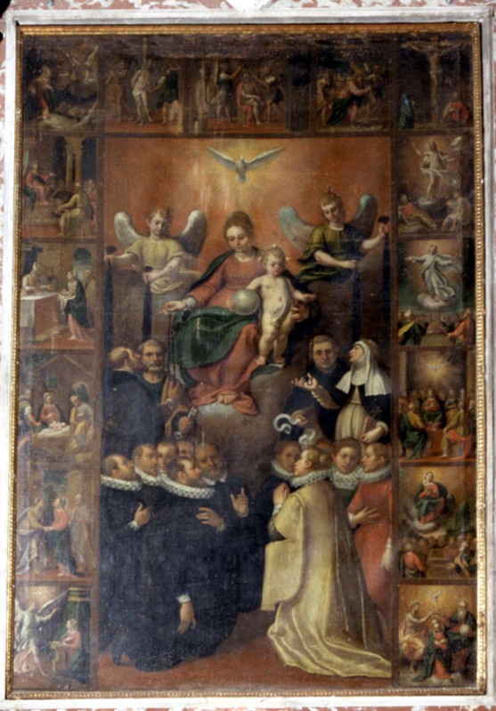 Castello B. sec. XVII, Madonna del rosario S. Domenico e S. Caterina