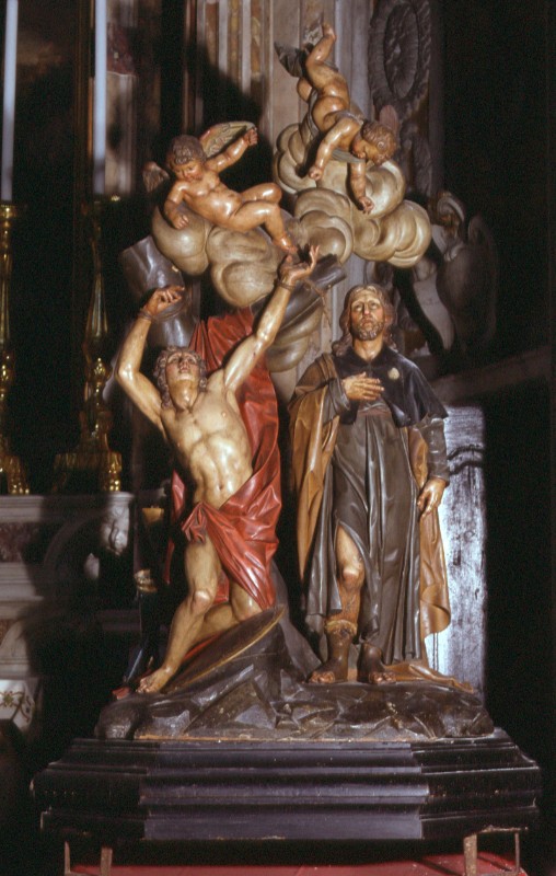 Garaventa G.B. sec. XIX, Gruppo scultoreo con San Sebastiano e San Rocco