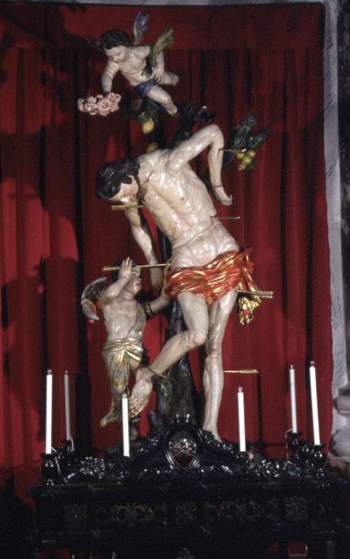Bott. ligure sec. XVII, Martirio di San Sebastiano