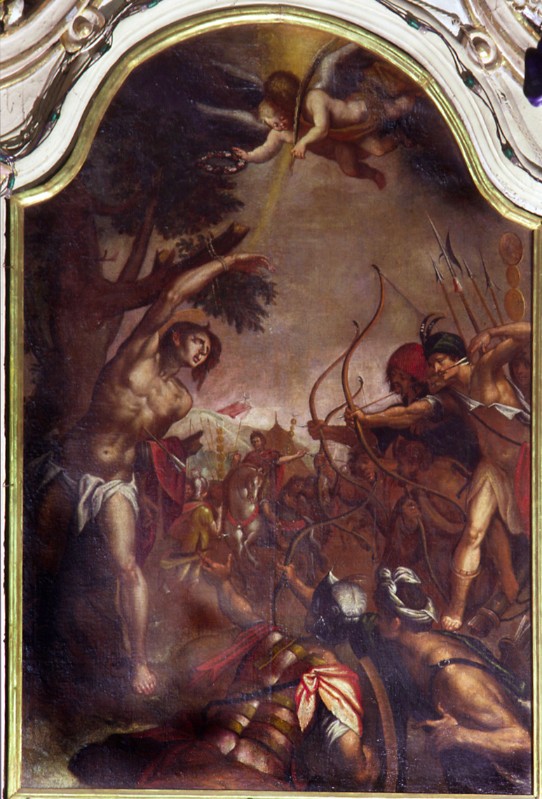 Bott. ligure (1629), Martirio di San Sebastiano