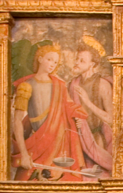 De Rossi G. (1552), Scomparto laterale con San Michele arcangelo e San Giovanni