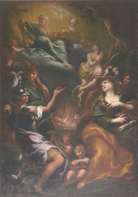 Piola D. sec. XVII, Santa Rosalia e i Santi Gervasio e Protasio