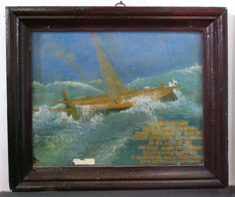 Ambito ligure (1884), Imbarcazione nella tempesta
