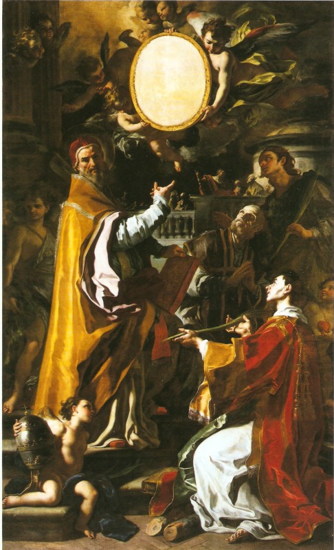 Solimena F. (1705), Santi Clemente papa e Lorenzo