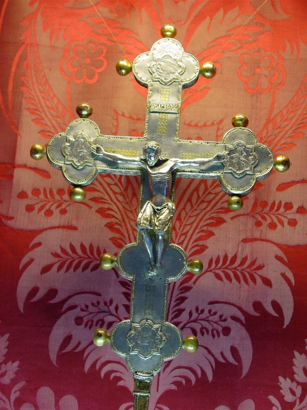 Bertalotti L. sec. XIV, Croce astile in argento dorato