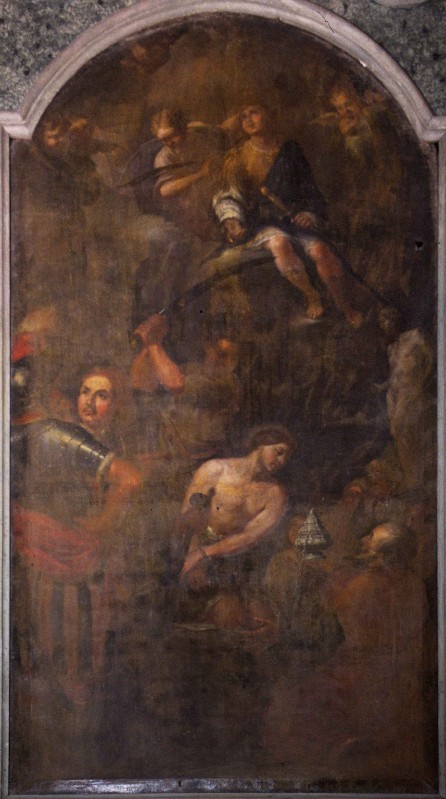 Ambito lombardo sec. XVII, Martirio dei santi Gervasio e Protasio
