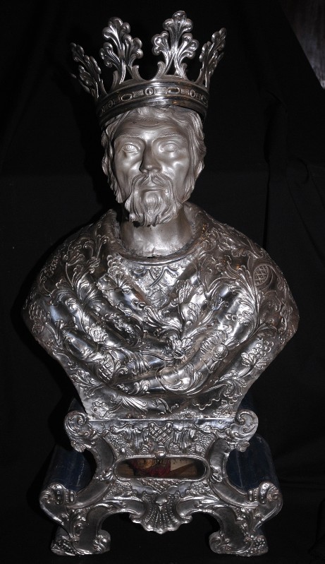 Bottega piemontese sec. XIX, Reliquiario a busto di San Prospero