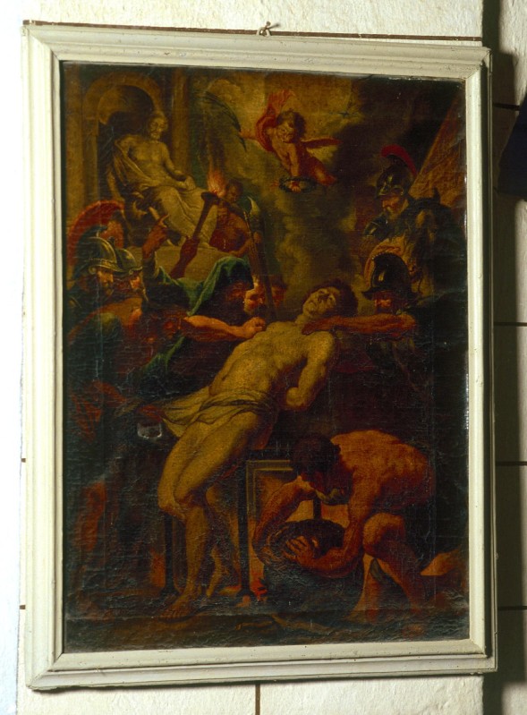 Ambito ligure sec. XVII, Martirio di San Lorenzo