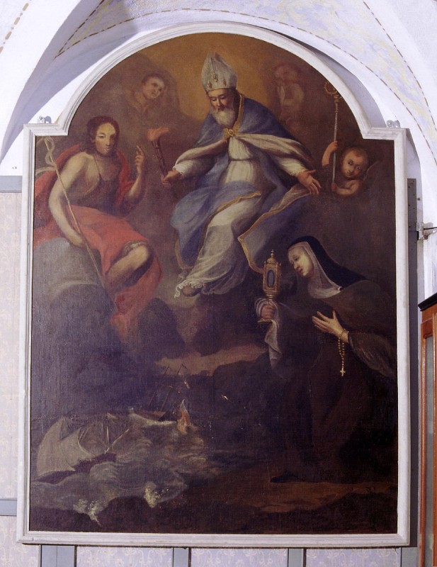 Ambito ligure occidentale sec. XVIII, Sant'Erasmo e santi