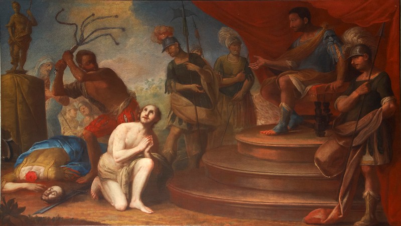 Ambito lombardo sec. XVIII, Martirio dei Santi Gervaso e Protaso