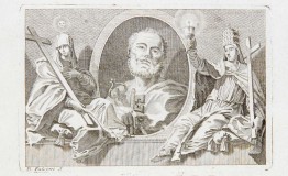 Falconi B. (1749), San Pietro tra la Religione e la Chiesa in Messale