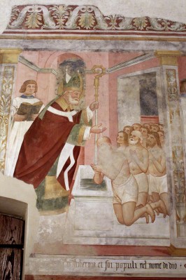 Maestro di S. Patrizio (1514), S. Patrizio battezza il popolo