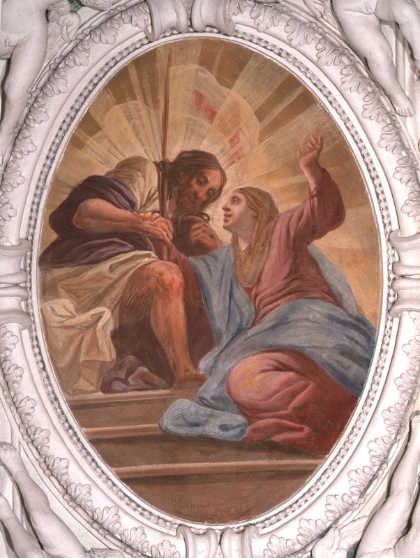 Cifrondi A. sec. XVII, Gesù risorto appare alla Madonna