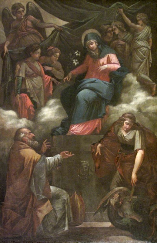 Comerio F. sec. XIX, Madonna e santi