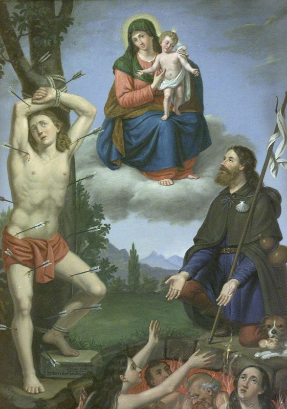 Ceroni A. (1886), San Sebastiano e San Rocco intercedono