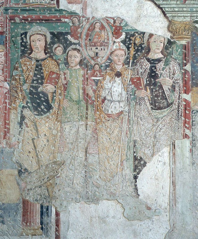 Ambito bergamasco (1500 circa), Madonna di Loreto e santi