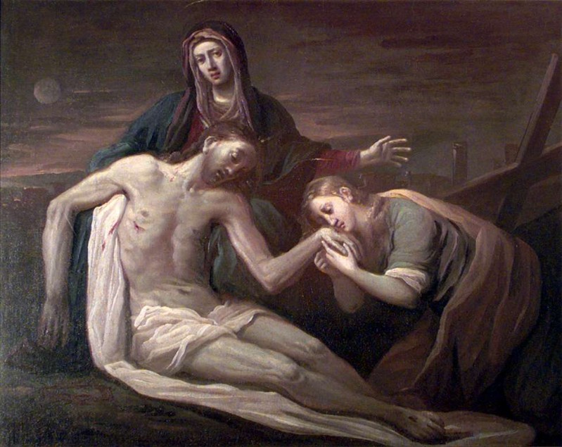 Cifrondi A. sec. XVIII, Compianto su Gesù Cristo morto