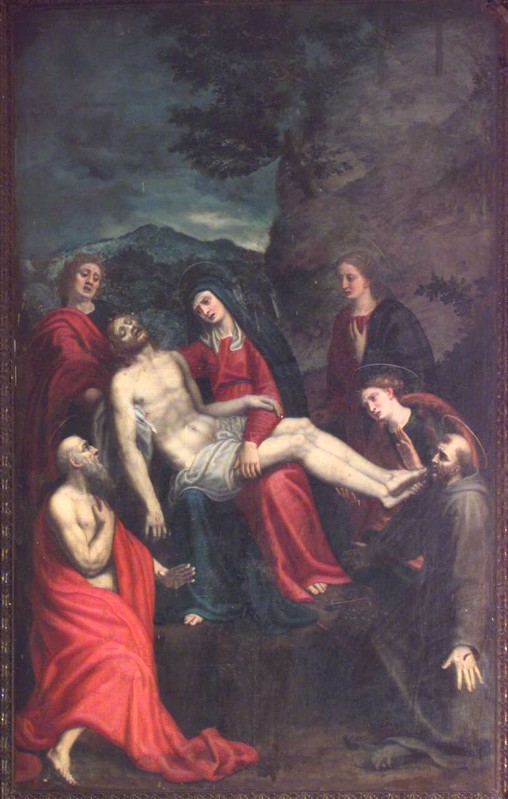 Artista lombardo-veneto sec. XVI, Compianto su Gesù Cristo