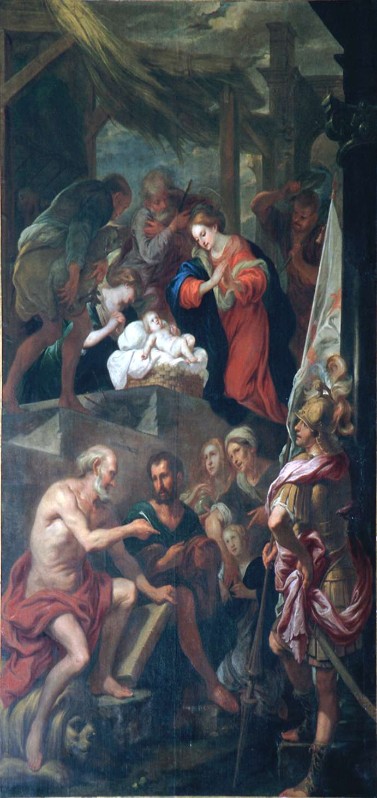 Storer J.C. sec. XVII, Adorazione dei pastori e santi
