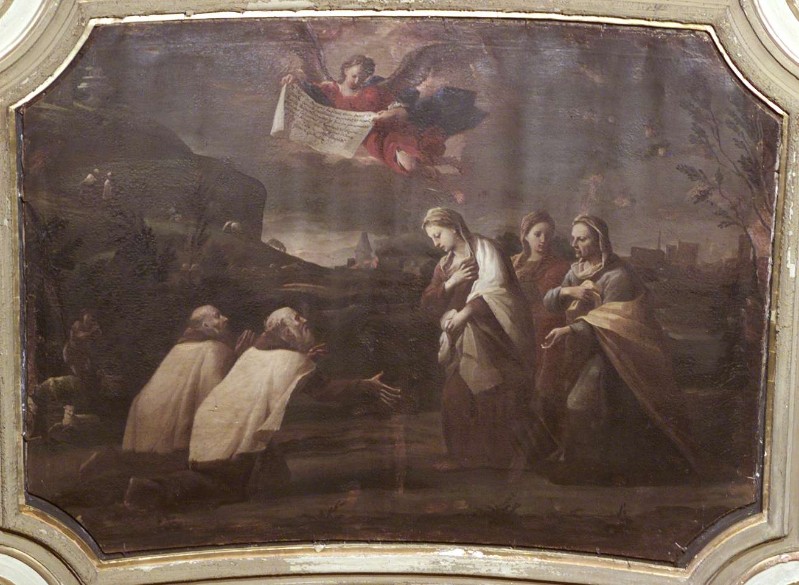 Cifrondi A. sec. XVIII, La Madonna appare ai Carmelitani