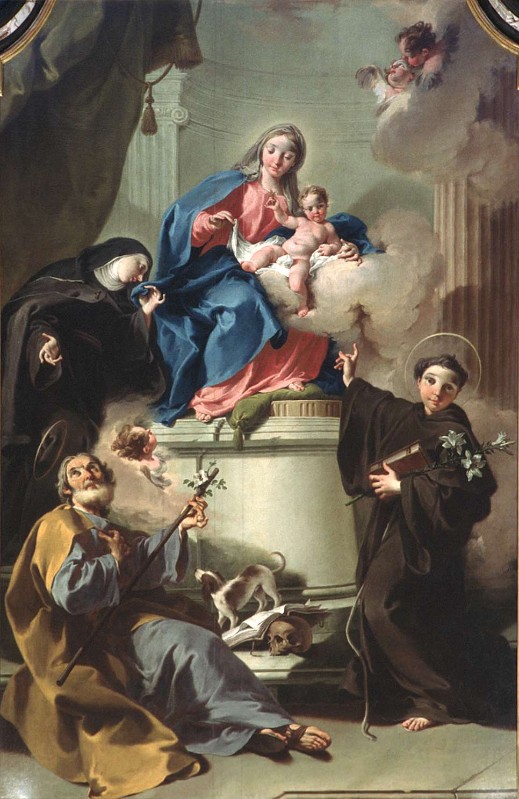 Pittoni G. B. (1746), Madonna con Bambino e Santi