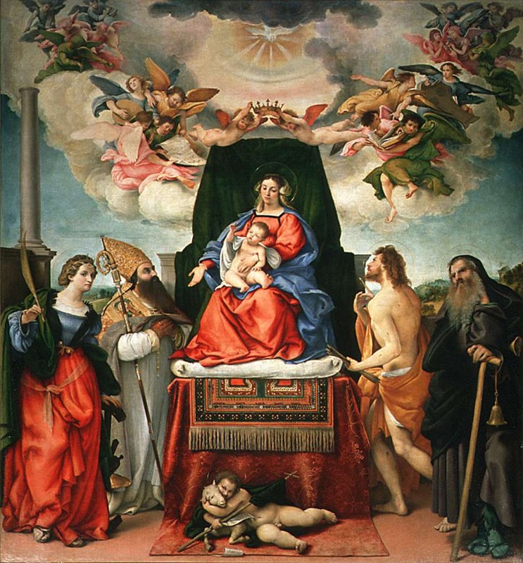 Lotto L. (1521), Madonna con Gesù Bambino e Santi