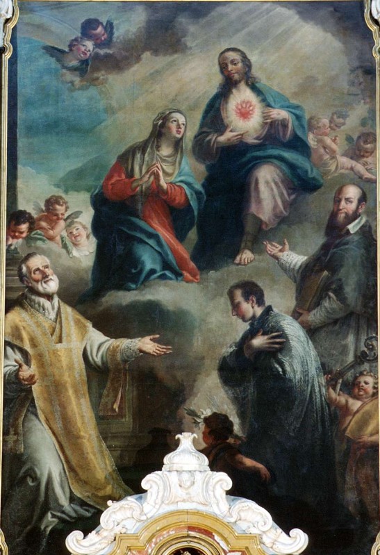 Raggi G. (1775), Sacro Cuore di Gesù e Santi