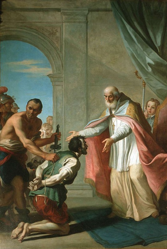 Rotari P. sec. XVIII, Sant'Ubaldo libera un innocente