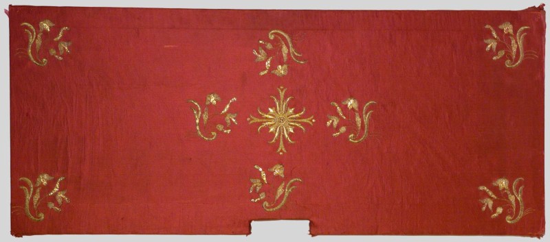 Manifattura italiana sec. XIX, Paliotto mobile rosso